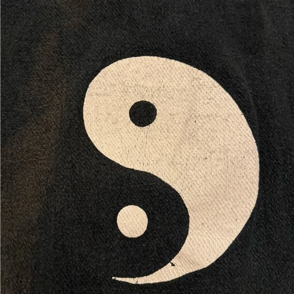 Vintage Yin Yang Baja Hoodie Drug Rug - Picture 3 of 5